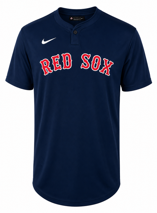 BOSTON RED SOX NY83-44B-BQ-J82 Y/SS 1-BUTTON HENLEY MIDNIGHT NAVY